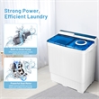 Pemberly Row 26lbs Portable Semi automatic Washing Machine W/Drain Pump Blue