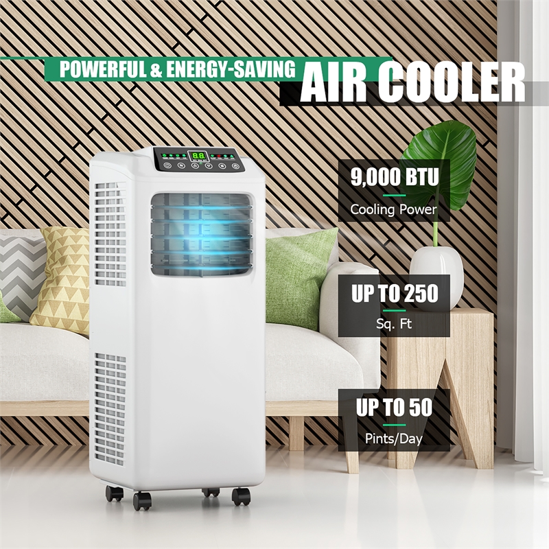 Pemberly Row 5500 BTU Portable Air Conditioner 9000 BTU ASHRAE White
