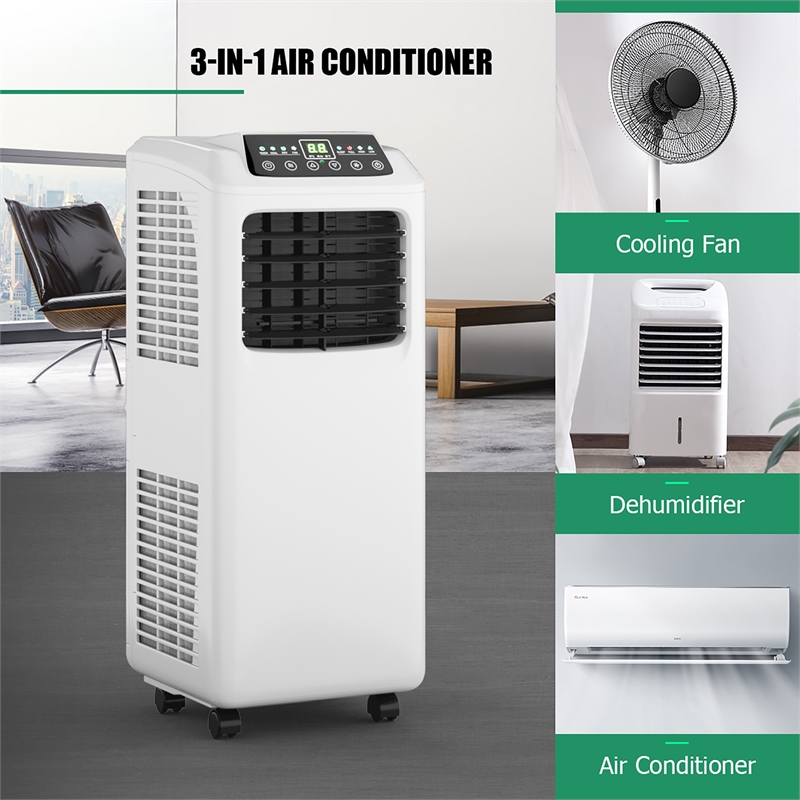 Pemberly Row 5500 BTU Portable Air Conditioner 9000 BTU ASHRAE White