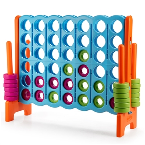 Pemberly Row Jumbo 4 to Score 4 in A Row Giant Game Set Kids Adults Family Fun