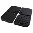 Pemberly Row 20 inch Patio Offset Umbrella Base Stand Water Filled Base Black