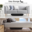 Pemberly Row 14 Position Floor Chair Folding Lazy Gaming Sofa Cushioned Black