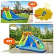Pemberly Row Inflatable Water Bounce House Castle Splash Pool without Blower