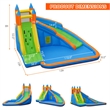 Pemberly Row Inflatable Water Bounce House Castle Splash Pool without Blower