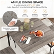 Pemberly Row 5 PCS Industrial Dining Table Set with 4 Bar Stools Gray