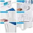 Pemberly Row 26lbs Portable Semi automatic Washing Machine W/Drain Pump Blue