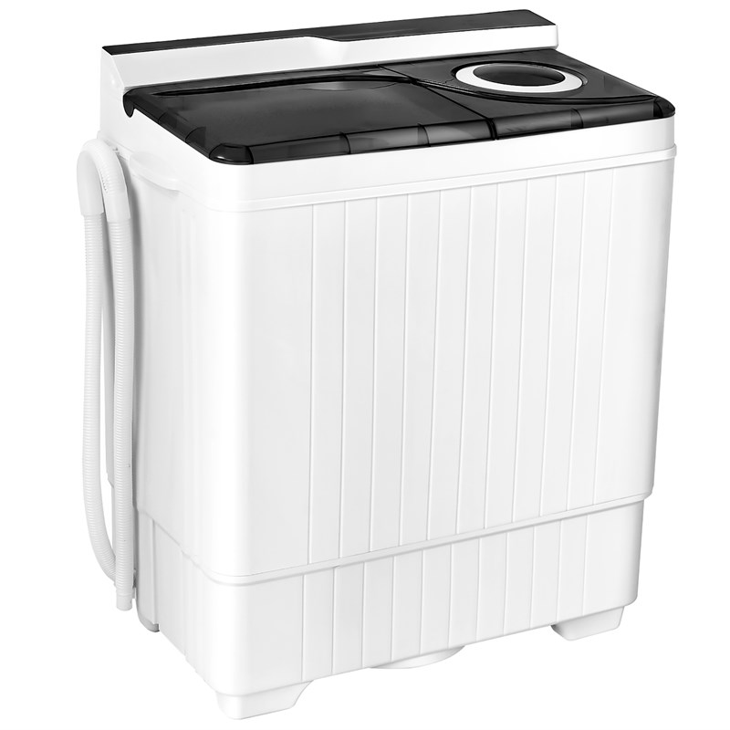 Pemberly Row 26lbs Portable Semi automatic Washing Machine W/Drain Pump Gray