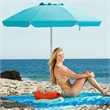 Pemberly Row 6.5FT Patio Beach Umbrella Sun Shade Tilt W/Carry Bag Blue