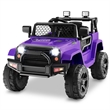 Pemberly Row 12V Kids Ride On Truck Car Electric Vehicle Remote Purple