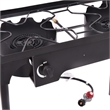 Pemberly Row Double Burner Gas Cooker Outdoor Picnic Stove Stand BBQ Grill