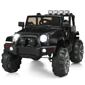 Pemberly Row 12V Kids Ride On Truck Car w/ Remote Control MP3 Music LED Lights