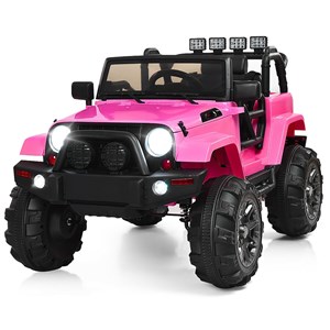 Pemberly Row 12V Kids Ride On Truck Car w/ Remote Control MP3 Music LED Lights