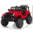 Pemberly Row 12V Kids Ride On Truck Car w/ Remote Control MP3 Music LED Lights