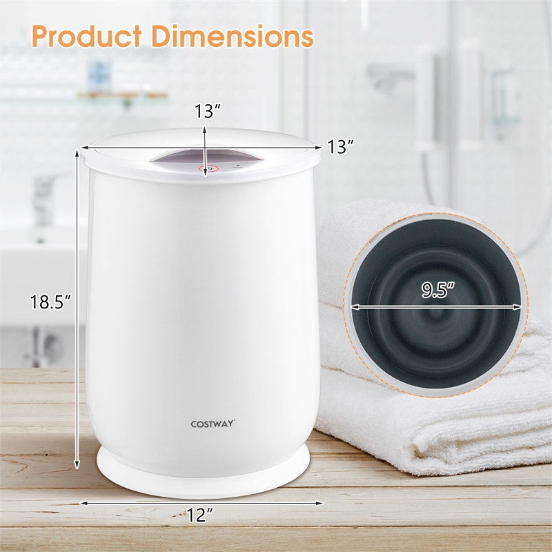 Pemberly Row 21L Large Capacity Towel Warmer Fragrance Holder White