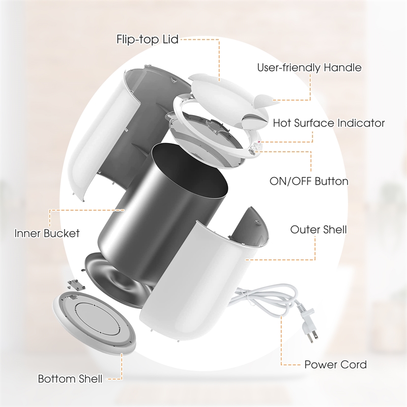 Pemberly Row 21L Large Capacity Towel Warmer Fragrance Holder White