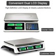 Pemberly Row Digital Weight Scale Price Computing Retail Count Food Meat Scales