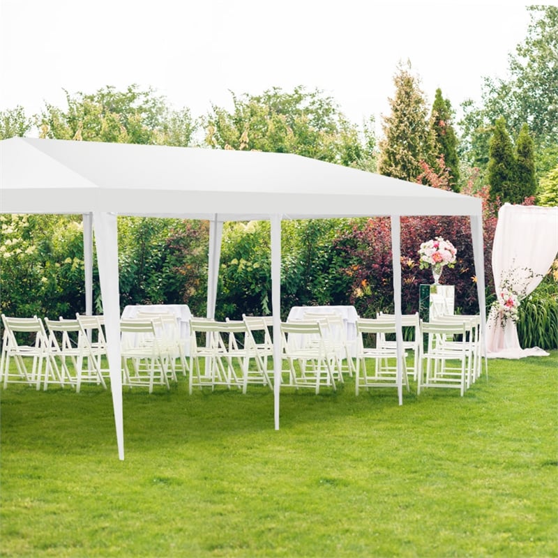 Pemberly Row 10FT x 30FT Outdoor Wedding Party Event Tent Gazebo Canopy White