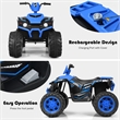 Pemberly Row 12V Kids 4 Wheeler ATV Quad Ride On Car w/ LED Lights Music USB
