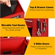 Pemberly Row High Capacity Rolling Tool Chest Storage Cabinet Toolbox Red