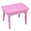 Pemberly Row Children 30 Key Toy Grand Baby Piano with Kids Bench Wood Pink