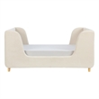Pemberly Row Contemporary Low Profile Upholstered Toddler Bed