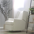 Pemberly Row Contemporary Plush Boucle Swivel 7 Position Recliner