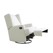 Pemberly Row Contemporary Plush Boucle Swivel 7 Position Recliner