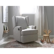 Pemberly Row Modern / Contemporary Swivel Recliner in Gray Finish
