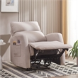 Pemberly Row Recliner Chair Electrically Adjustable Fabric Single Sofa Gray