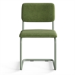 Pemberly Row Contemporary Velvet Side Chair (Set of 2) in Forest