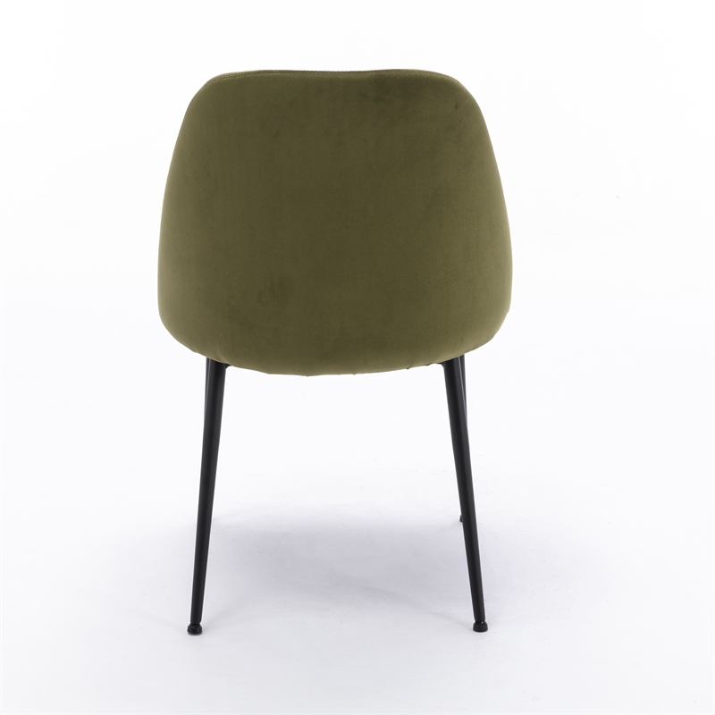 Pemberly Row Modern / Contemporary Side Chair (Set of 2) in Olive