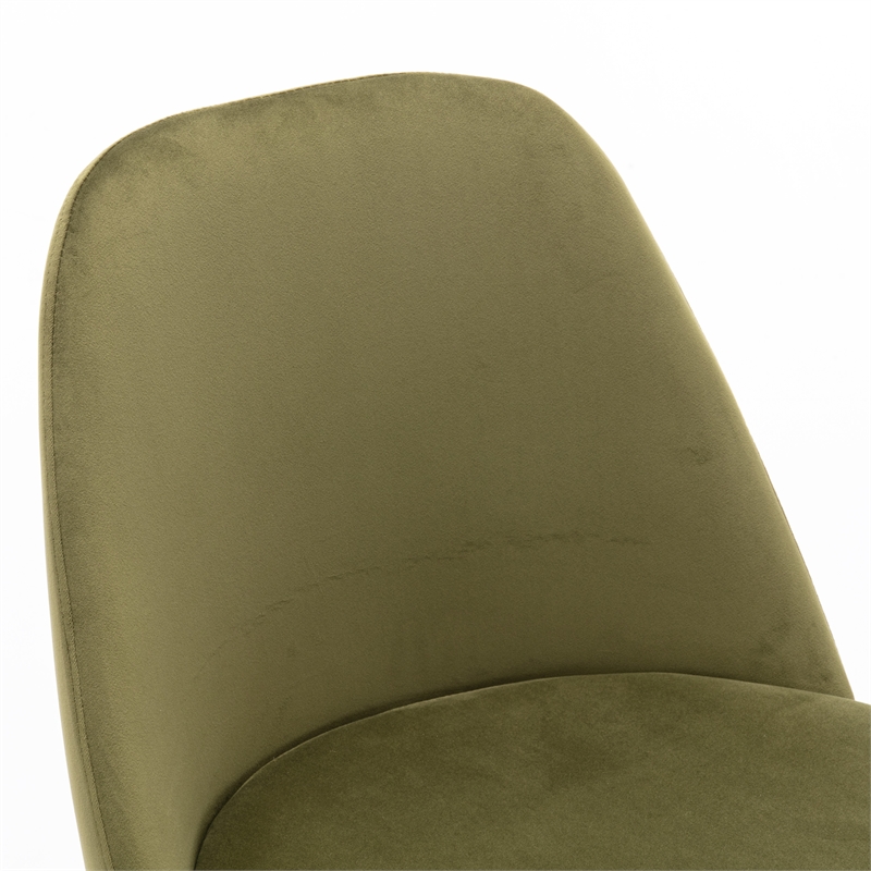 Pemberly Row Modern / Contemporary Side Chair (Set of 2) in Olive