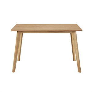 Pemberly Row Contemporary 47&quot Rectangular Dining Table in Oak