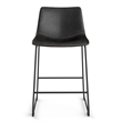 Pemberly Row Counter Height Stool with Black Frame (Set of 2) in Black
