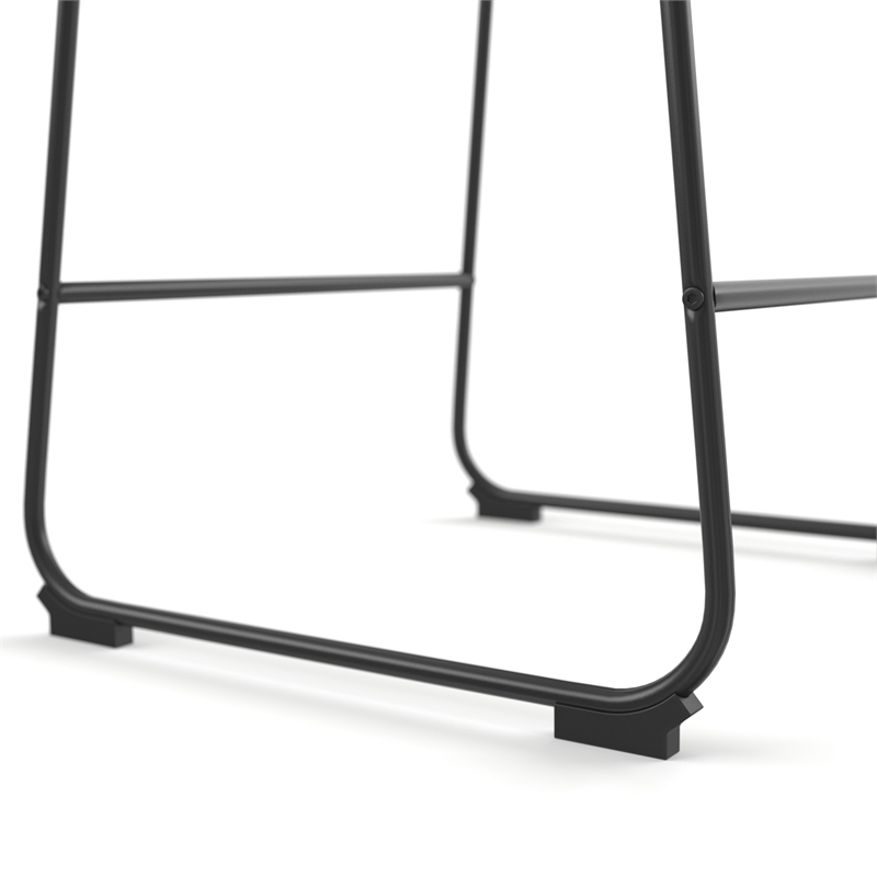 Pemberly Row Counter Height Stool with Black Frame (Set of 2) in Black