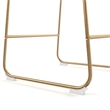 Pemberly Row Counter Height Stool with Gold Frame (Set of 2) in White