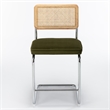 Pemberly Row Contemporary Counter Height Stools (Set of 2) in Olive