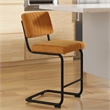 Pemberly Row Contemporary Counter Height Stools (Set of 2) in Bronze