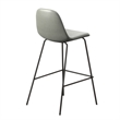 Pemberly Row Vegan Leather Counter Height Stools (Set of 2) in Slate