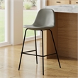 Pemberly Row Vegan Leather Counter Height Stools (Set of 2) in Slate