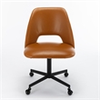 Pemberly Row Modern / Contemporary Rolling Base Task Chair in Tan