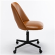 Pemberly Row Modern / Contemporary Rolling Base Task Chair in Tan