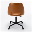Pemberly Row Modern / Contemporary Rolling Base Task Chair in Tan