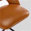 Pemberly Row Modern / Contemporary Rolling Base Task Chair in Tan