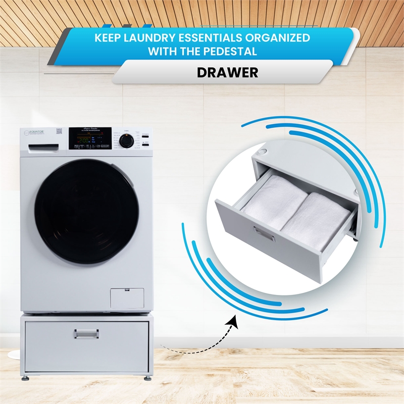 Pemberly Row All-in-one Washer Dryer CONVERTIBLE PET Sanitize Cycle