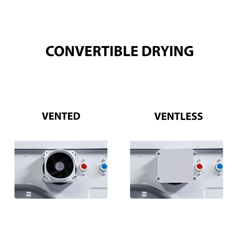Pemberly Row All-in-one Washer Dryer CONVERTIBLE PET Sanitize Cycle