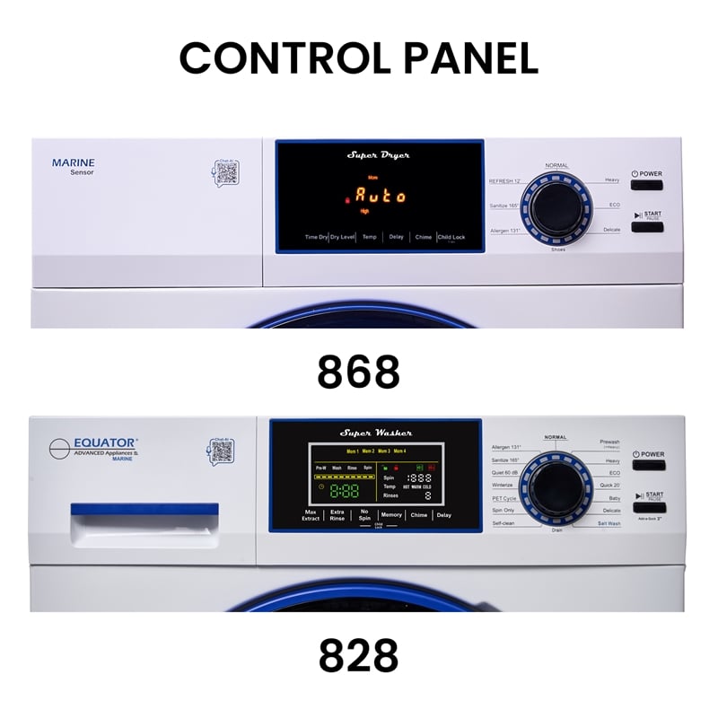 Pemberly Row ANTI CORROSION Stackable Compact Washer 1.6cf+Sensor Dryer