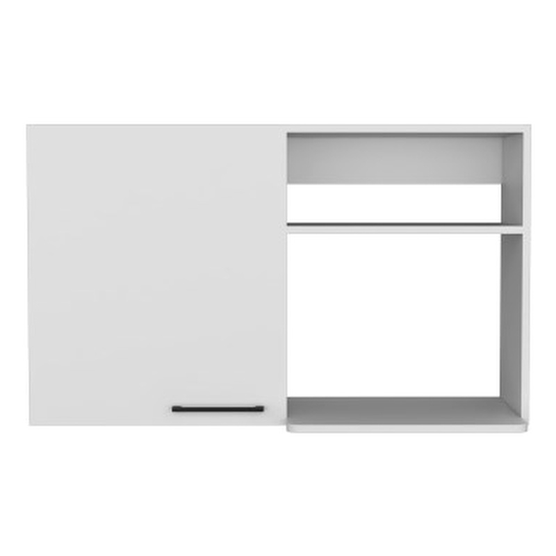 Pemberly Row Contemporary Wall Cabinet Engineered Wood White