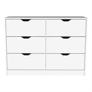 Pemberly Row Modern / Contemporary Dresser Engineered Wood White