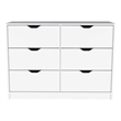 Pemberly Row Modern / Contemporary Dresser Engineered Wood White